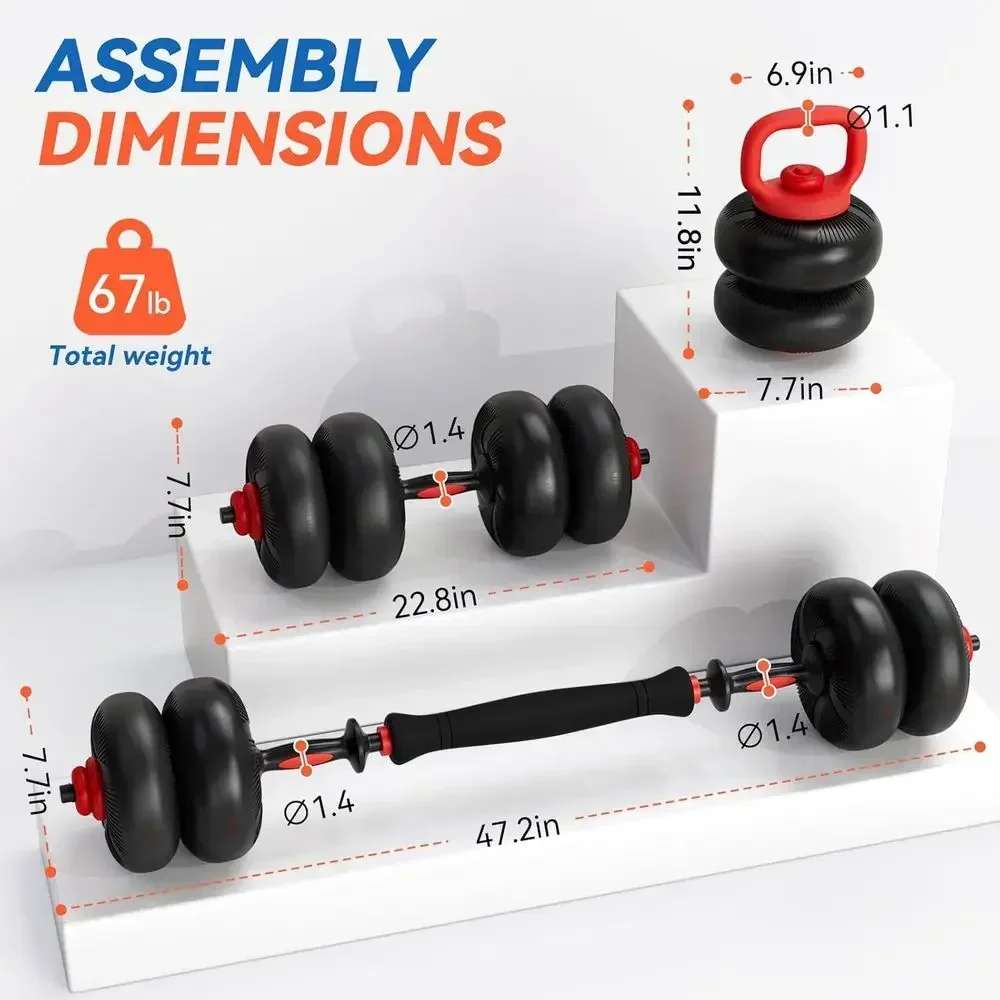 Регулируемый набор гантелей с  – обзор и цена Dumbbell Set